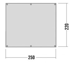 Zeltunterl. 250 x 220